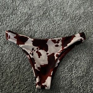 Skatie Dylan Cow Print Bikini Bottom